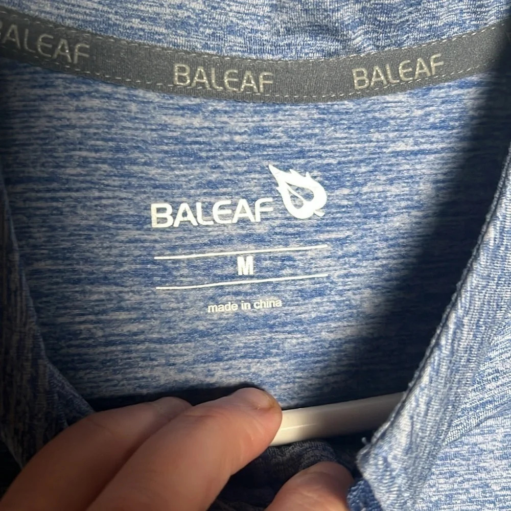Baleaf 1/4 zip blue size medium unisex - Picture 2 of 3
